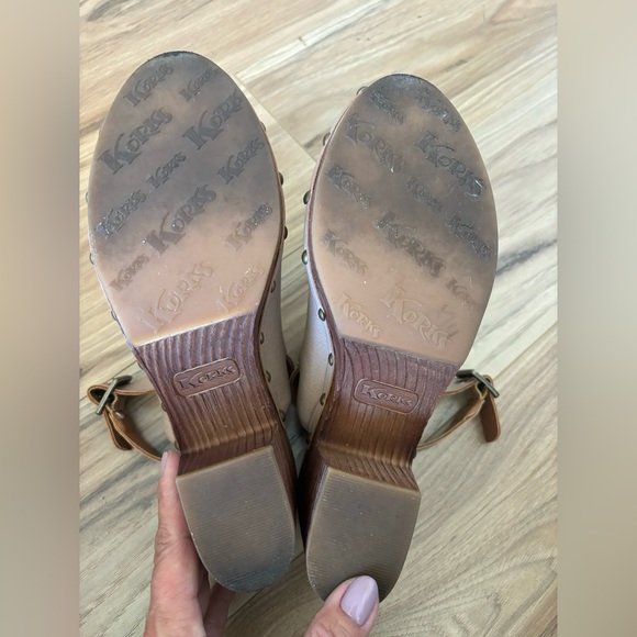 Korks Women's Tan Leather Teagan Clogs Size 8 - Picture 7 of 8